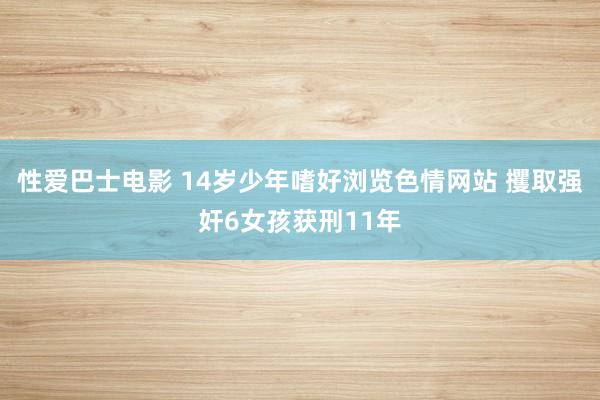 性爱巴士电影 14岁少年嗜好浏览色情网站 攫取强奸6女孩获刑11年