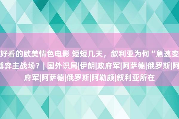 好看的欧美情色电影 短短几天，叙利亚为何“急速变天”？将成大国博弈主战场？| 国外识局|伊朗|政府军|阿萨德|俄罗斯|阿勒颇|叙利亚所在